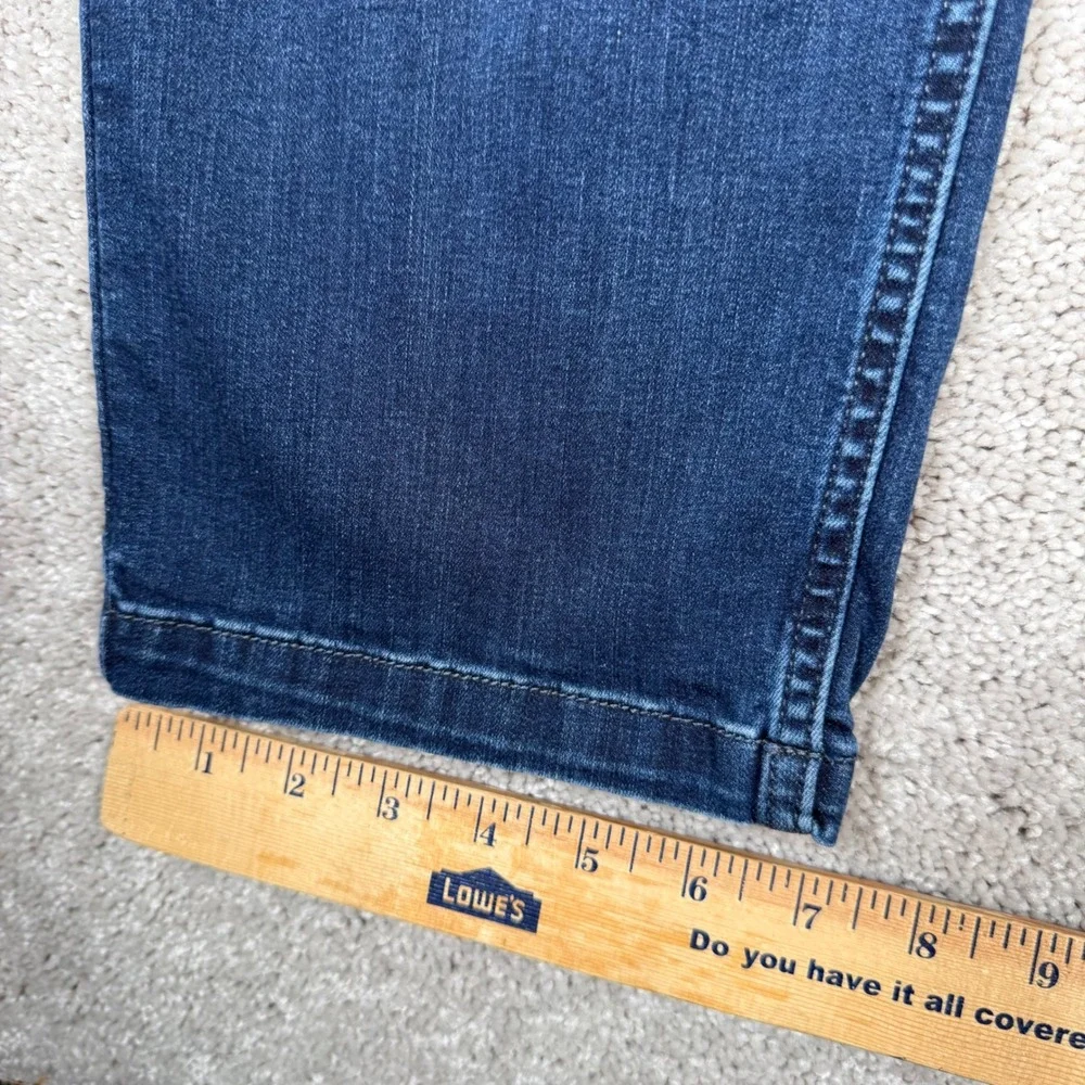 Mugsy Jeans Fultons Casual Dark Wash Men's 35 Denim Slim‎ Straight Blue